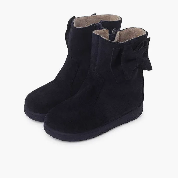 Botas<Pisamonas Botas Niña Serraje Lazo Lateral Grande