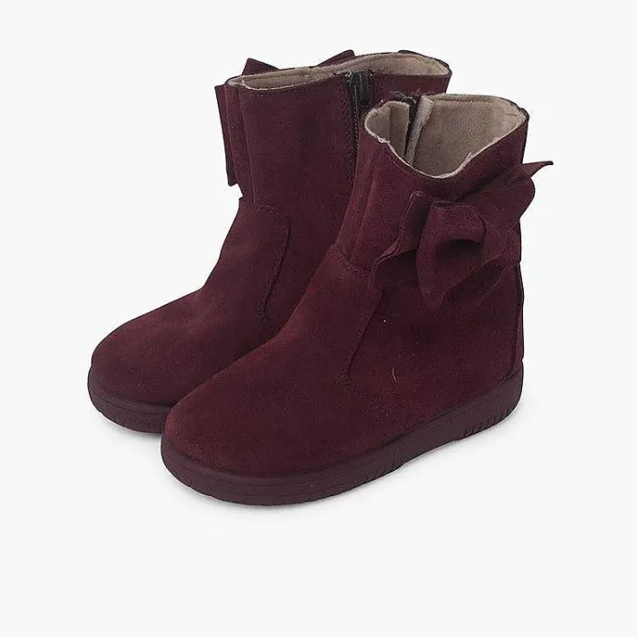 Botas<Pisamonas Botas Niña Serraje Lazo Lateral Grande