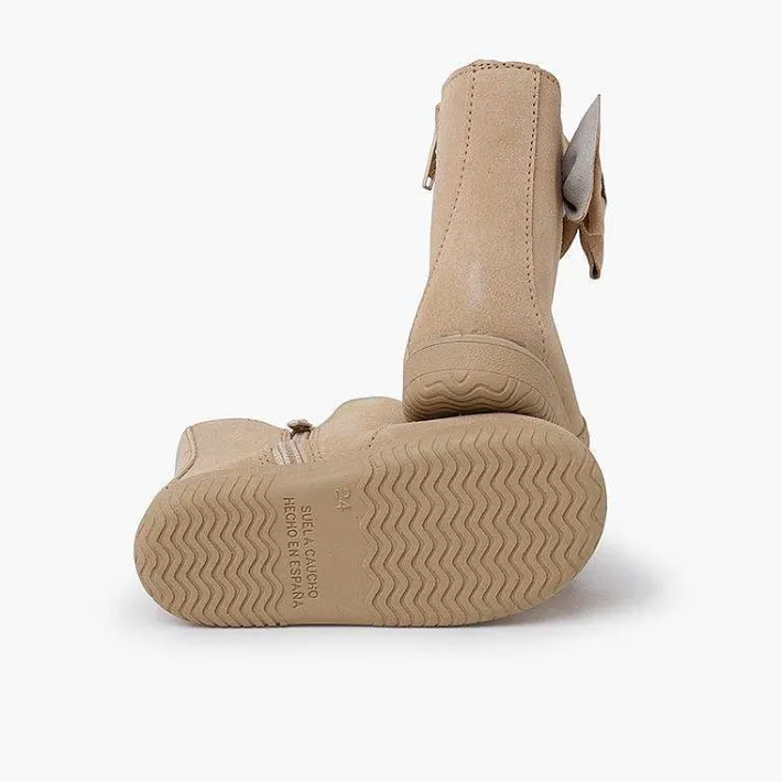 Botas<Pisamonas Botas Niña Serraje Lazo Lateral Grande