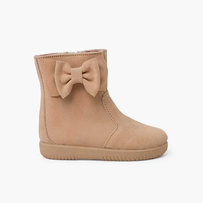 Botas<Pisamonas Botas Niña Serraje Lazo Lateral Grande