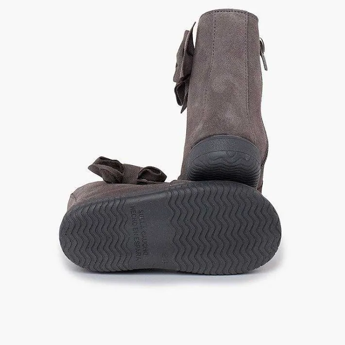 Botas<Pisamonas Botas Niña Serraje Lazo Lateral Grande