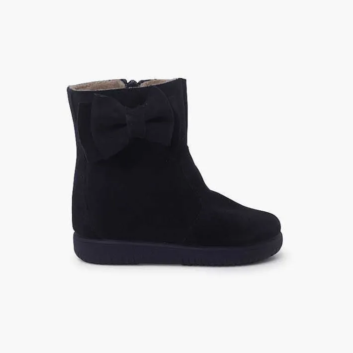 Botas<Pisamonas Botas Niña Serraje Lazo Lateral Grande