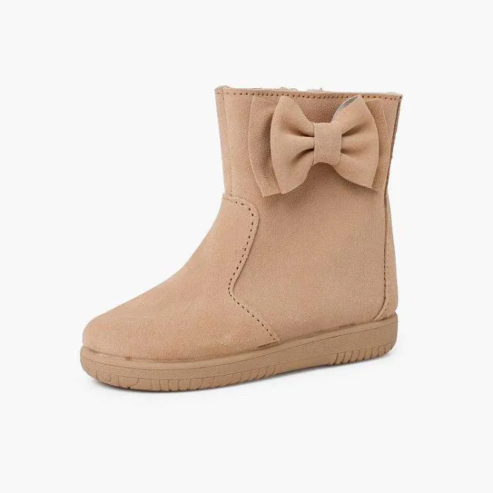 Botas<Pisamonas Botas Niña Serraje Lazo Lateral Grande