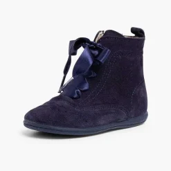 Botas<Pisamonas Botas Pascualas Con Cremallera Y Lazo Raso