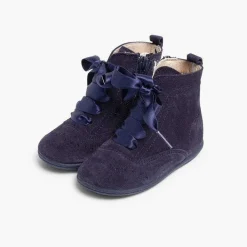 Botas<Pisamonas Botas Pascualas Con Cremallera Y Lazo Raso