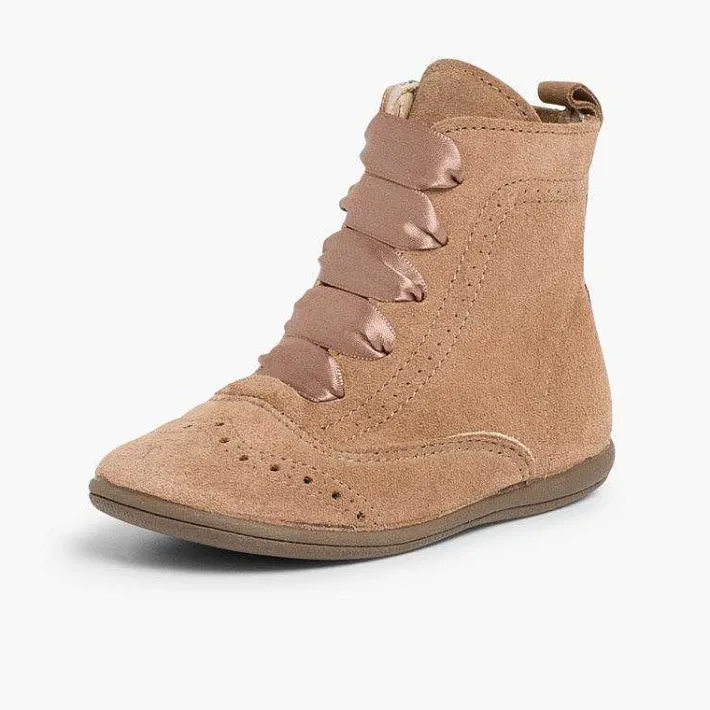 Botas<Pisamonas Botas Pascualas Con Cremallera Y Lazo Raso