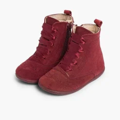 Botas<Pisamonas Botas Pascualas Con Cremallera Y Lazo Raso