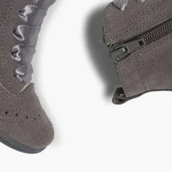 Botas<Pisamonas Botas Pascualas Con Cremallera Y Lazo Raso