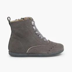 Botas<Pisamonas Botas Pascualas Con Cremallera Y Lazo Raso