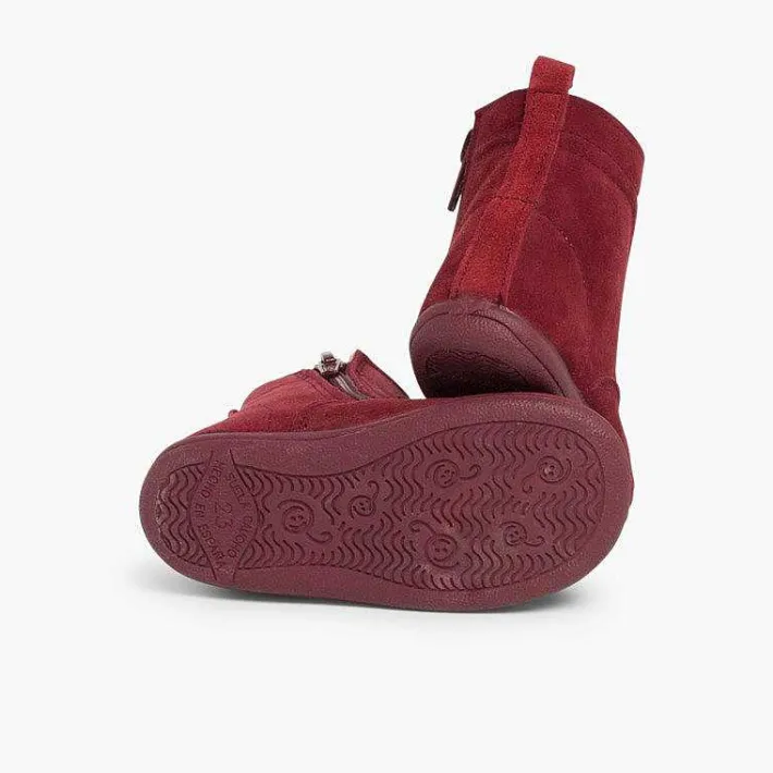 Botas<Pisamonas Botas Pascualas Con Cremallera Y Lazo Raso