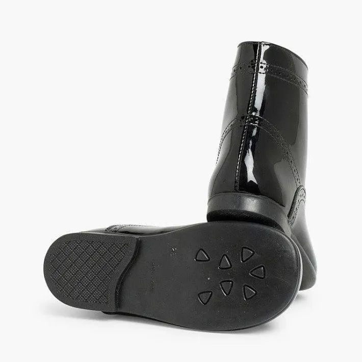 Botas<Pisamonas Botas Pascualas Para Niñas Charol