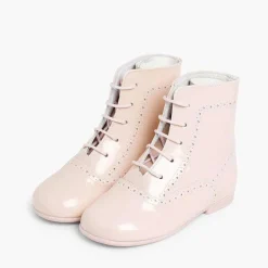 Botas<Pisamonas Botas Pascualas Para Niñas Charol