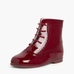Botas<Pisamonas Botas Pascualas Para Niñas Charol