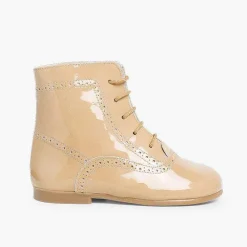Botas<Pisamonas Botas Pascualas Para Niñas Charol