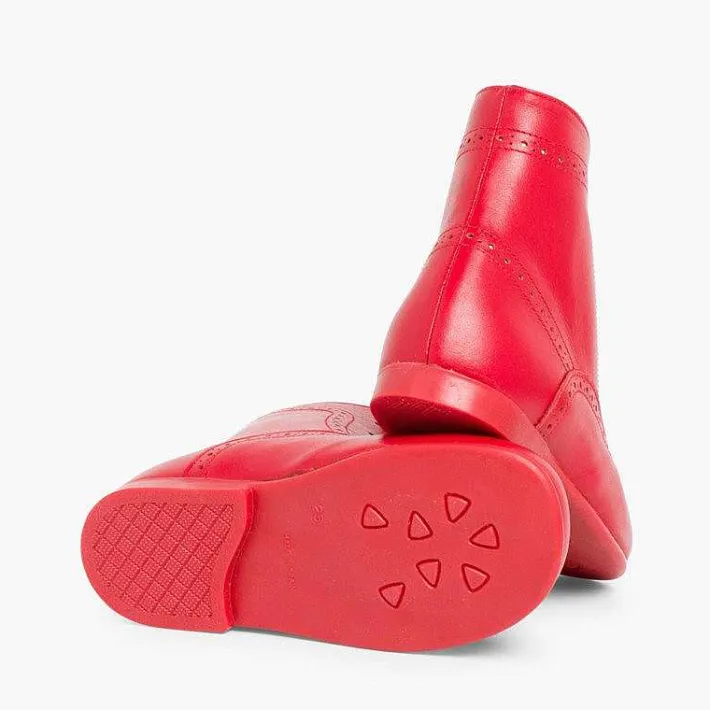 Botas<Pisamonas Botas Pascualas Para Niñas Piel