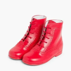 Botas<Pisamonas Botas Pascualas Para Niñas Piel