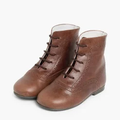 Botas<Pisamonas Botas Pascualas Para Niñas Piel