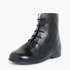 Botas<Pisamonas Botas Pascualas Para Niñas Piel