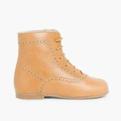 Botas<Pisamonas Botas Pascualas Para Niñas Piel