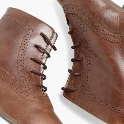 Botas<Pisamonas Botas Pascualas Para Niñas Piel