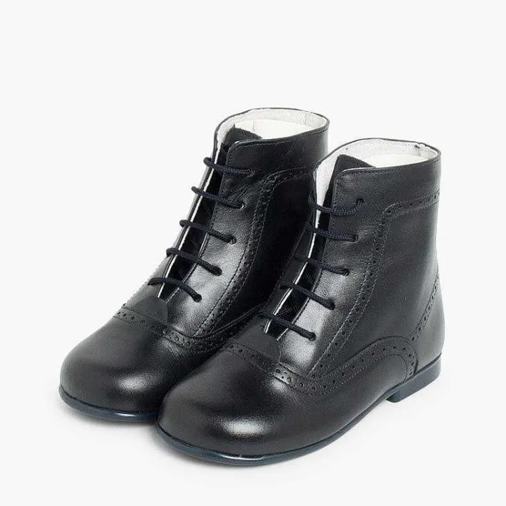 Botas<Pisamonas Botas Pascualas Para Niñas Piel