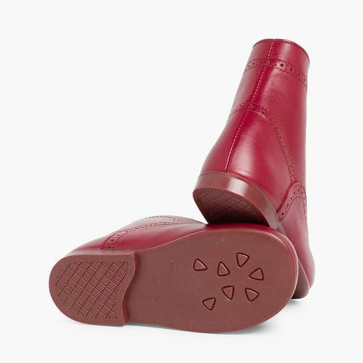 Botas<Pisamonas Botas Pascualas Para Niñas Piel