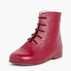 Botas<Pisamonas Botas Pascualas Para Niñas Piel