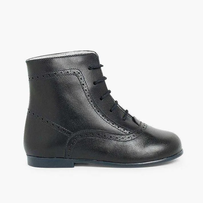Botas<Pisamonas Botas Pascualas Para Niñas Piel