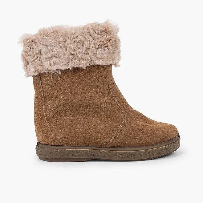 Botas<Pisamonas Botas Pelo Media Cana Con Cremallera