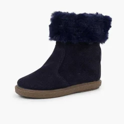Botas<Pisamonas Botas Pelo Media Cana Con Cremallera