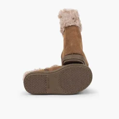Botas<Pisamonas Botas Pelo Media Cana Con Cremallera