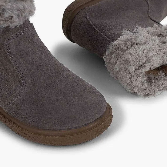 Botas<Pisamonas Botas Pelo Media Cana Con Cremallera