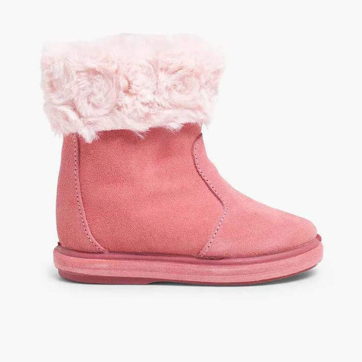 Botas<Pisamonas Botas Pelo Media Cana Con Cremallera