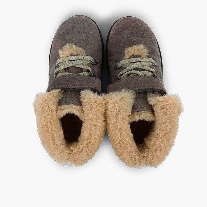 Botas<Pisamonas Botas Pelo Niños Cinta Adhesiva Suela Dentada