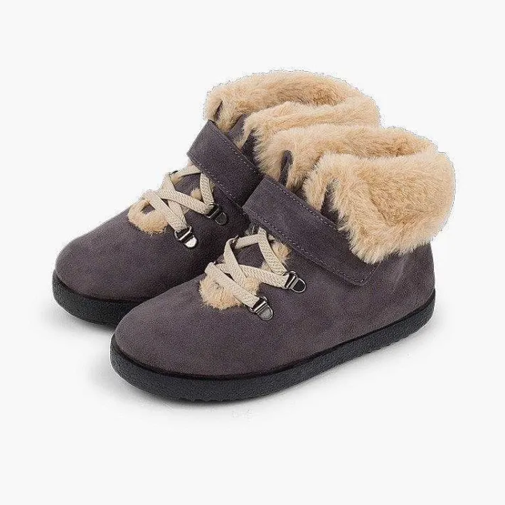 Botas<Pisamonas Botas Pelo Niños Cinta Adhesiva Suela Dentada