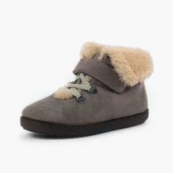 Botas<Pisamonas Botas Pelo Niños Cinta Adhesiva Suela Dentada