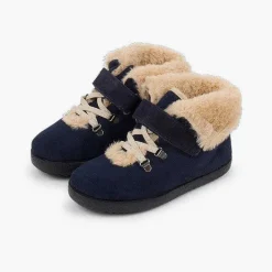 Botas<Pisamonas Botas Pelo Niños Cinta Adhesiva Suela Dentada