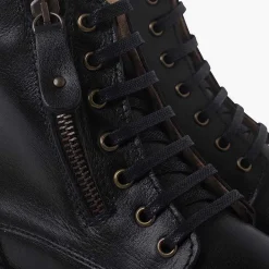 Botas<Pisamonas Botas Piel Y Tachuelas Con Doble Cremallera