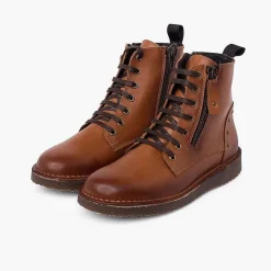 Botas<Pisamonas Botas Piel Y Tachuelas Con Doble Cremallera