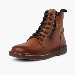Botas<Pisamonas Botas Piel Y Tachuelas Con Doble Cremallera