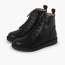 Botas<Pisamonas Botas Piel Y Tachuelas Con Doble Cremallera