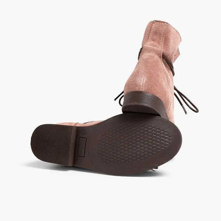 Botas<Pisamonas Botas Serraje Cordones Encerados
