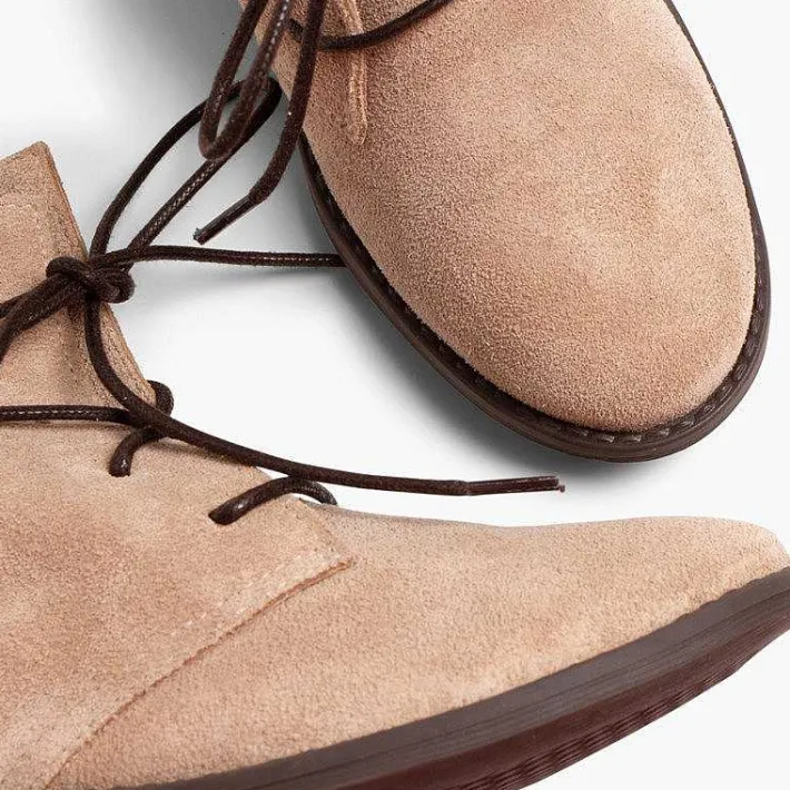 Botas<Pisamonas Botas Serraje Cordones Encerados