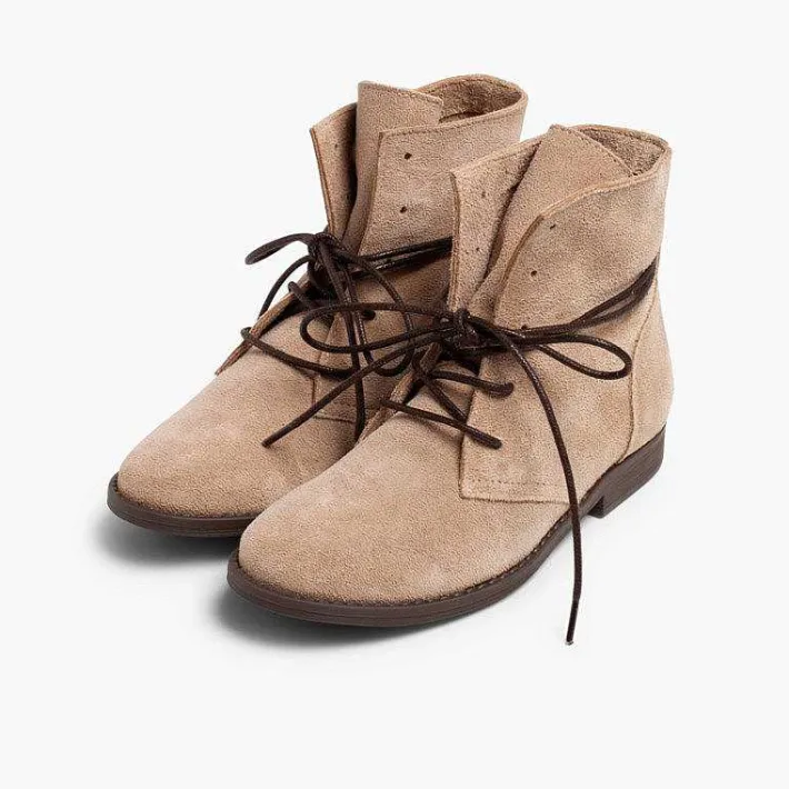 Botas<Pisamonas Botas Serraje Cordones Encerados