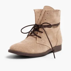 Botas<Pisamonas Botas Serraje Cordones Encerados