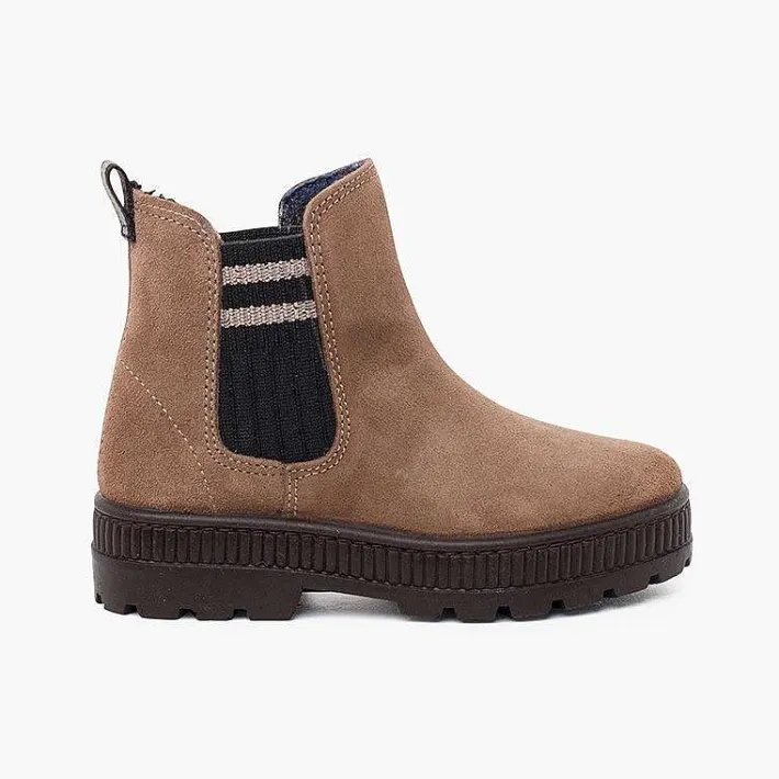 Botas<Pisamonas Botas Serraje Elastico Lateral Calcetin Rayas