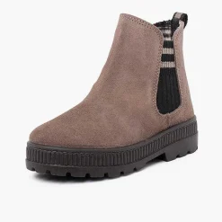 Botas<Pisamonas Botas Serraje Elastico Lateral Calcetin Rayas