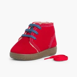 Botas<Pisamonas Botas Serraje Niños Cordones Intercambiables
