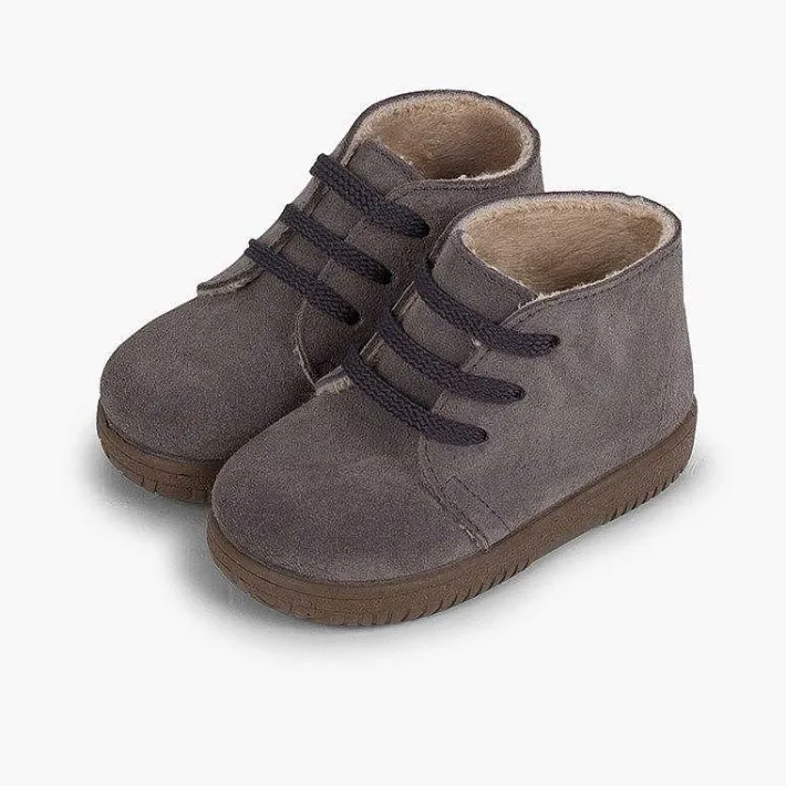 Botas<Pisamonas Botas Serraje Niños Cordones Intercambiables