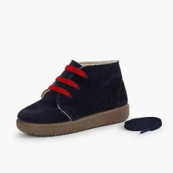 Botas<Pisamonas Botas Serraje Niños Cordones Intercambiables